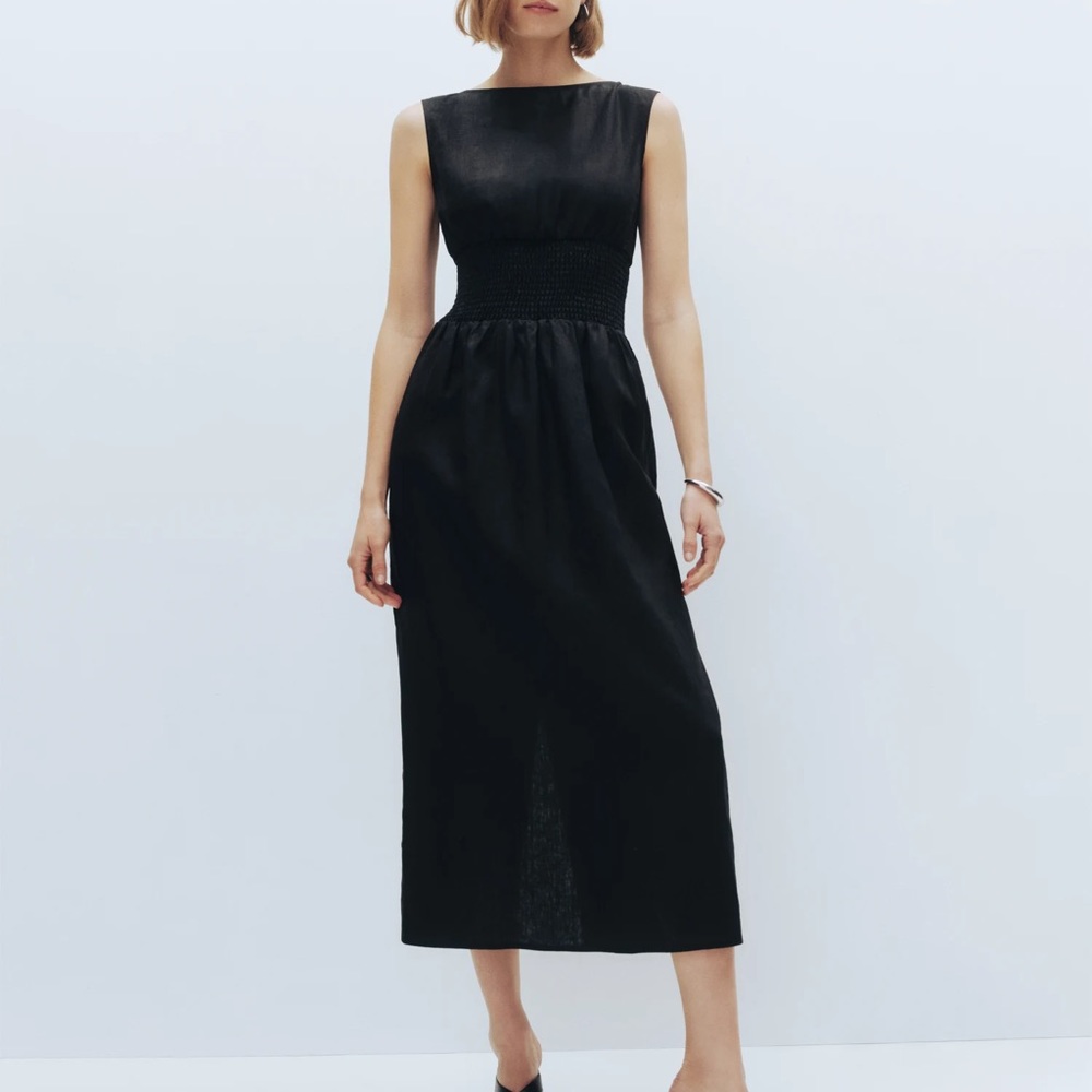 Reformation Davie Linen Dress